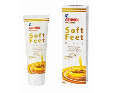 Gehwol Fußcreme GEHWOL Fusskraft Soft Feet Creme Milch und Honig 125 ml, spendet Feuchtigkeit