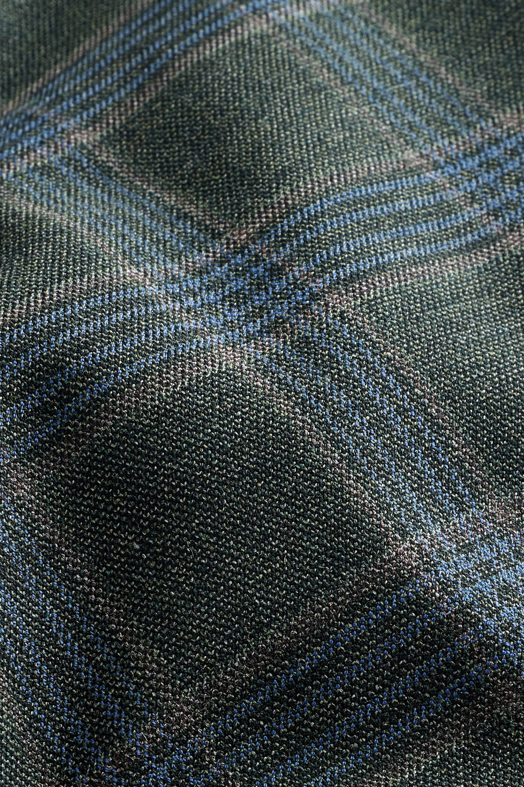 Next Anzughose Strukturierte Slim Fit Anzughose mit Karomuster (1-tlg)