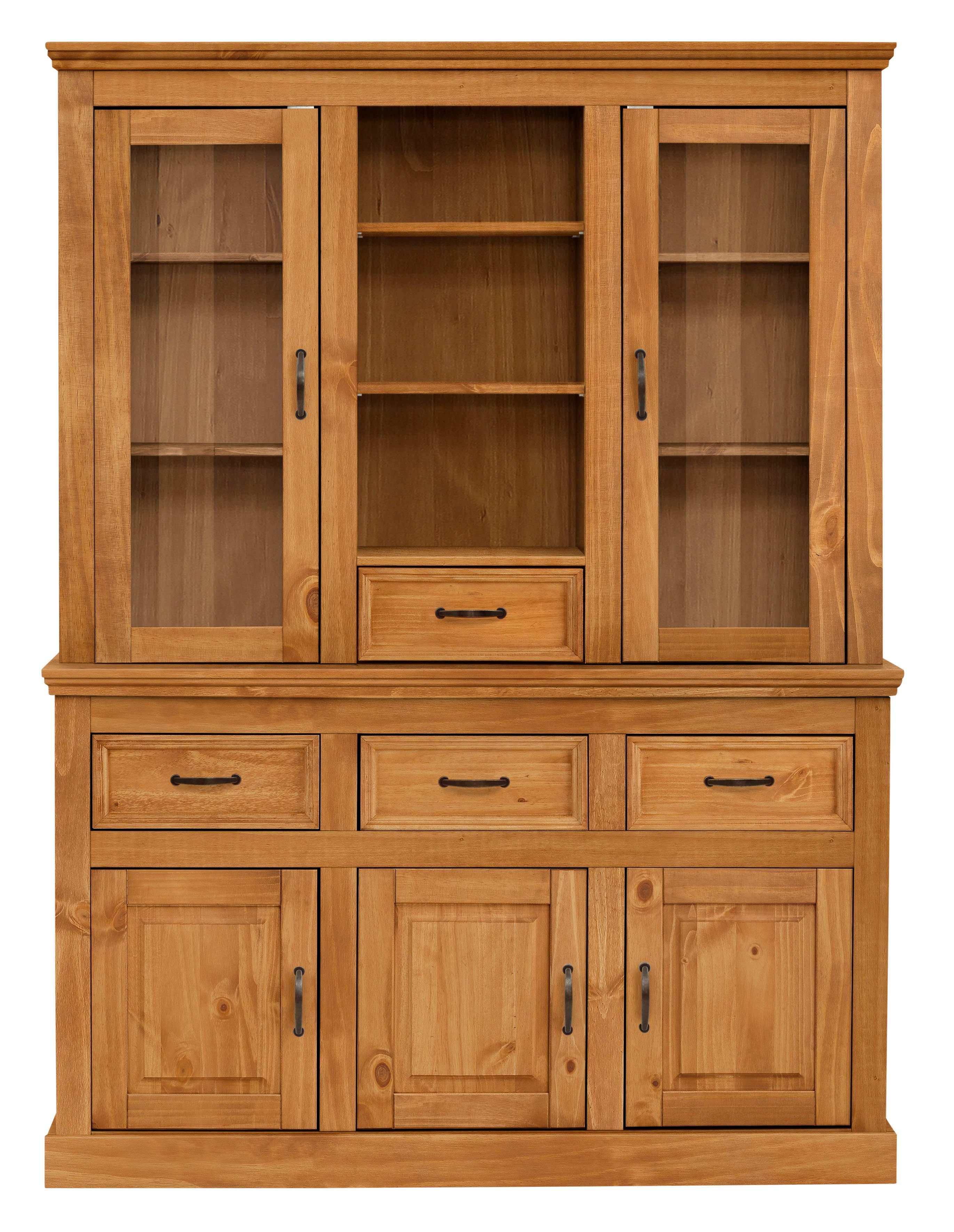 OTTO home Buffet Selma aus massivem Kiefernholz, mit Griffen aus antikisiertem Metall – Bild 4 von 5