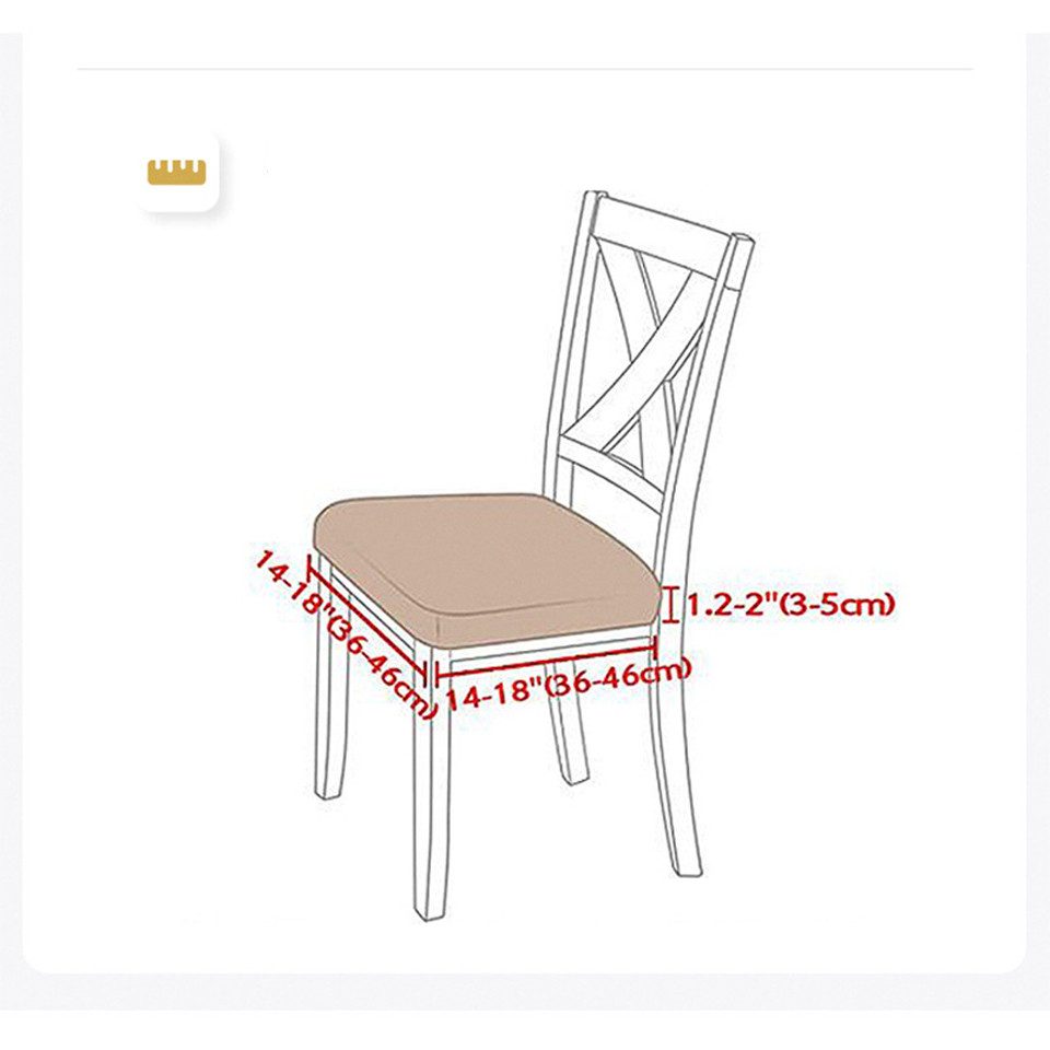 Coonoor Stuhlbezug Sitzflächenhusse Stuhlhussen, Esszimmerstuhl Sitzbezüge, günstig online kaufen