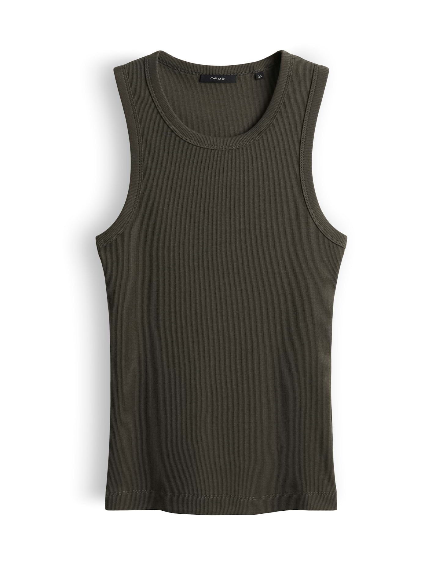 OPUS Tanktop Ilesso aus Baumwolle in schmaler Passform Ärmellos geschnitten für sommerliche Looks