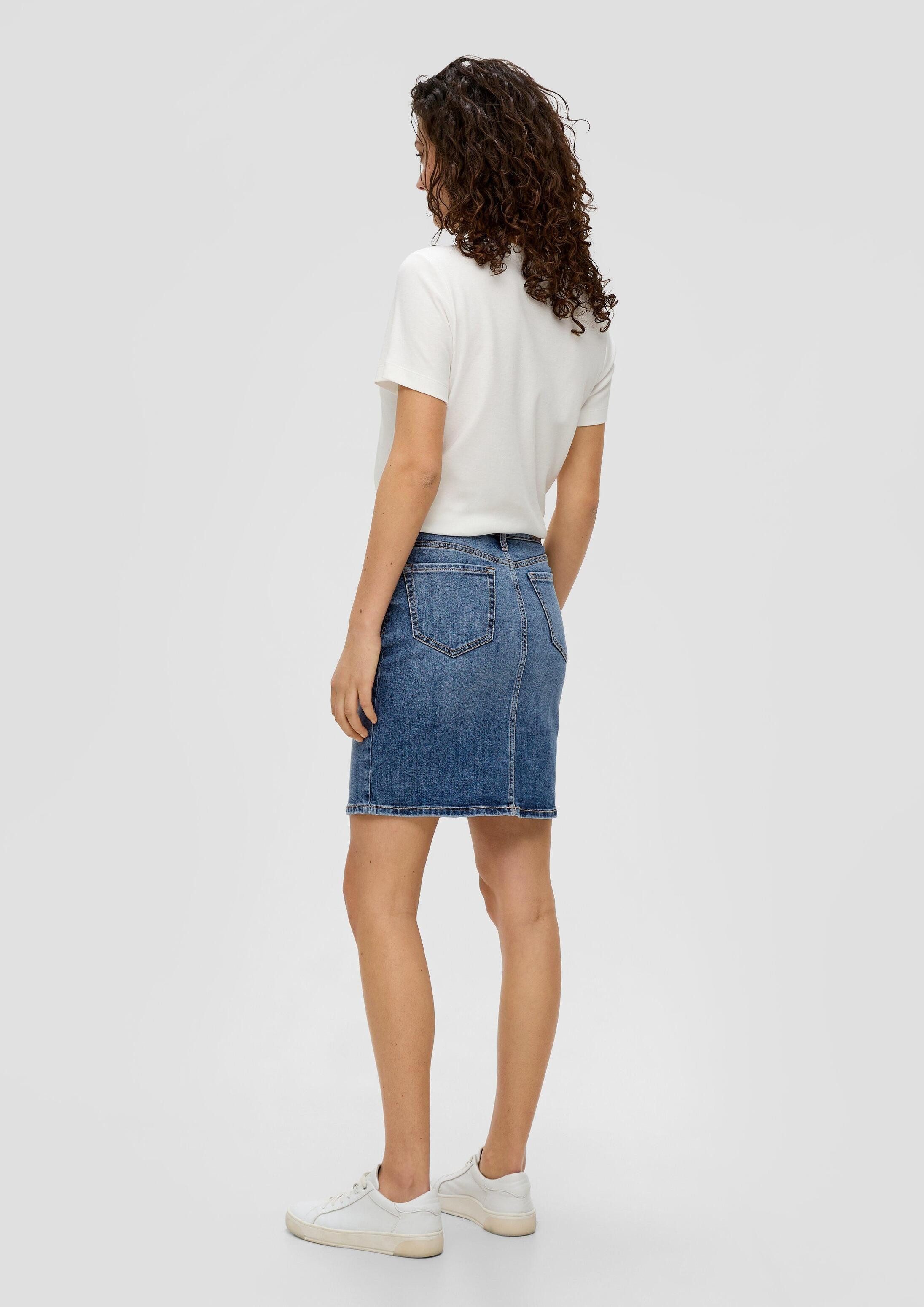 s.Oliver Minirock Rock Schmaler Jeansrock