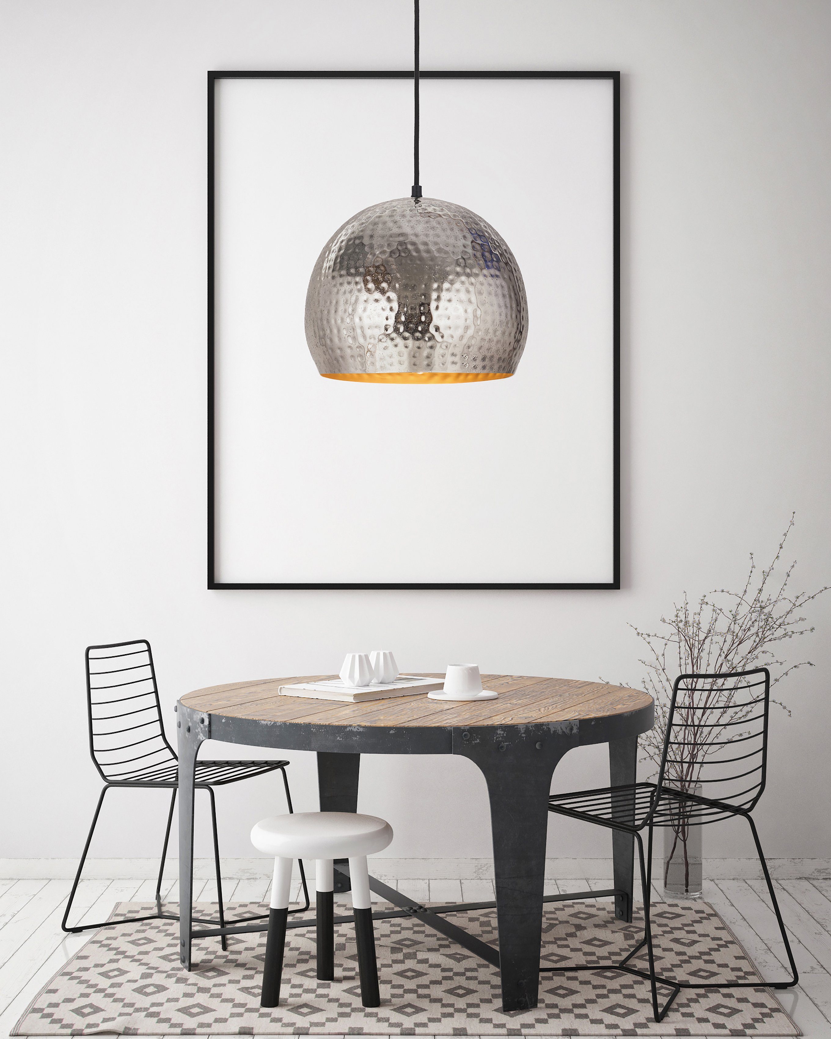 Kayoom Hängeleuchte Fabricia, ohne Leuchtmittel, Metall-Hängeleuchte im Ind günstig online kaufen