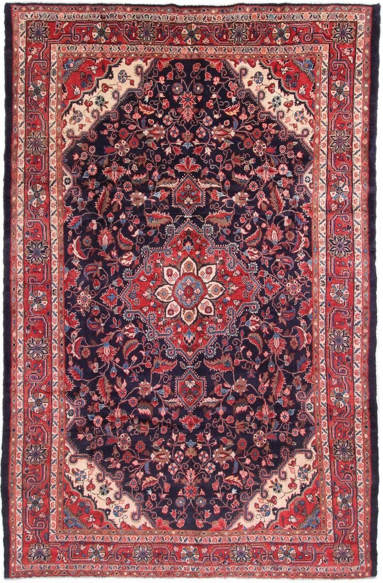 Orientteppich Hamadan Sherkat 216x349 Handgeknüpfter Orientteppich / Perserteppich, Nain Trading, rechteckig, Höhe: 8 mm