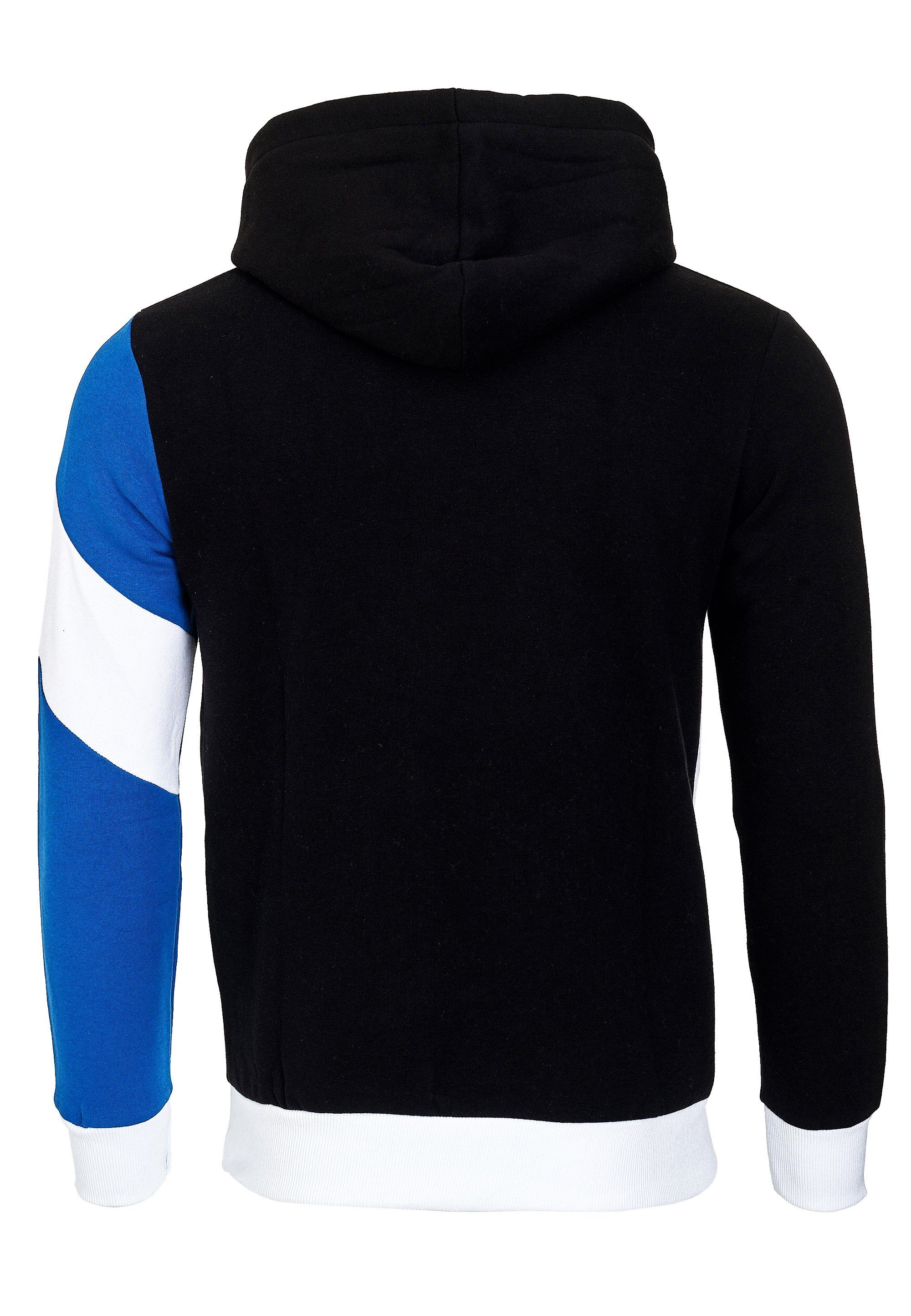 Rusty Kapuzensweatshirt Design Neal schwarz-blau sportlichem in