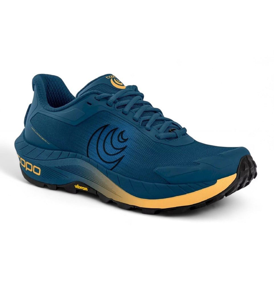 Topo MTN Racer 4 (Mountain, Trail, breitere Zehenbox) navyblau Herren Laufschuh