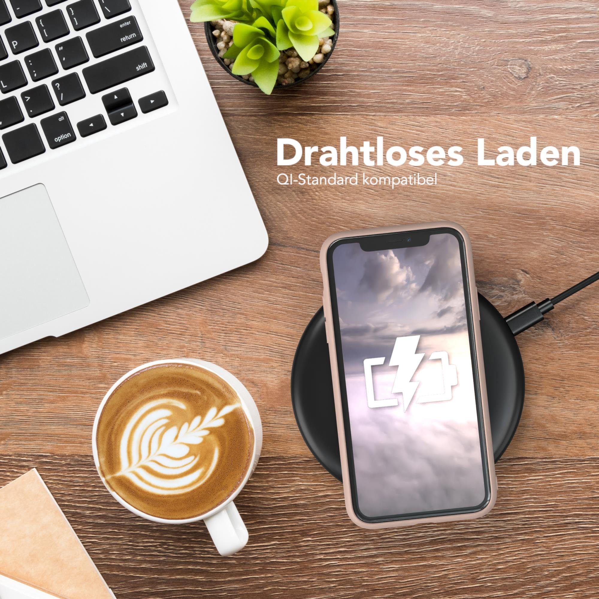 EAZY CASE Handyhülle für Apple iPhone 11 Hülle Silikon 6,1 Zoll, Silikon Schutzhülle mit Kameraschutz kratzfest bumper Rosa Altrosa