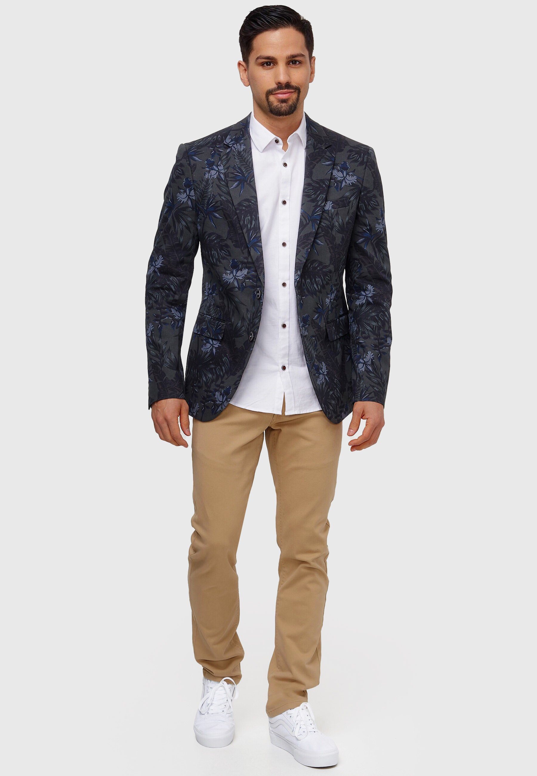 Jeff Anzugsakko Herren George Sakko Herrensakko Jacket aus Samt, mit einem Reverskragen