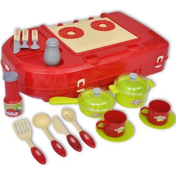 vidaXL Kinder-Küchenset Kinderküche mit Zubehör Spielküche mit Licht- und Soundeffekten Kunsts