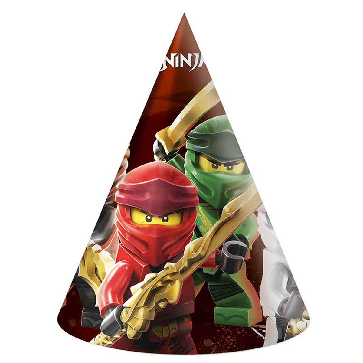 Kostüm Partyhut Lego Ninjago 6Stk. FSC