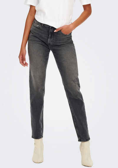 ONLY Straight-Jeans ONLEMILY STRETCH HW ST ANK CRO614