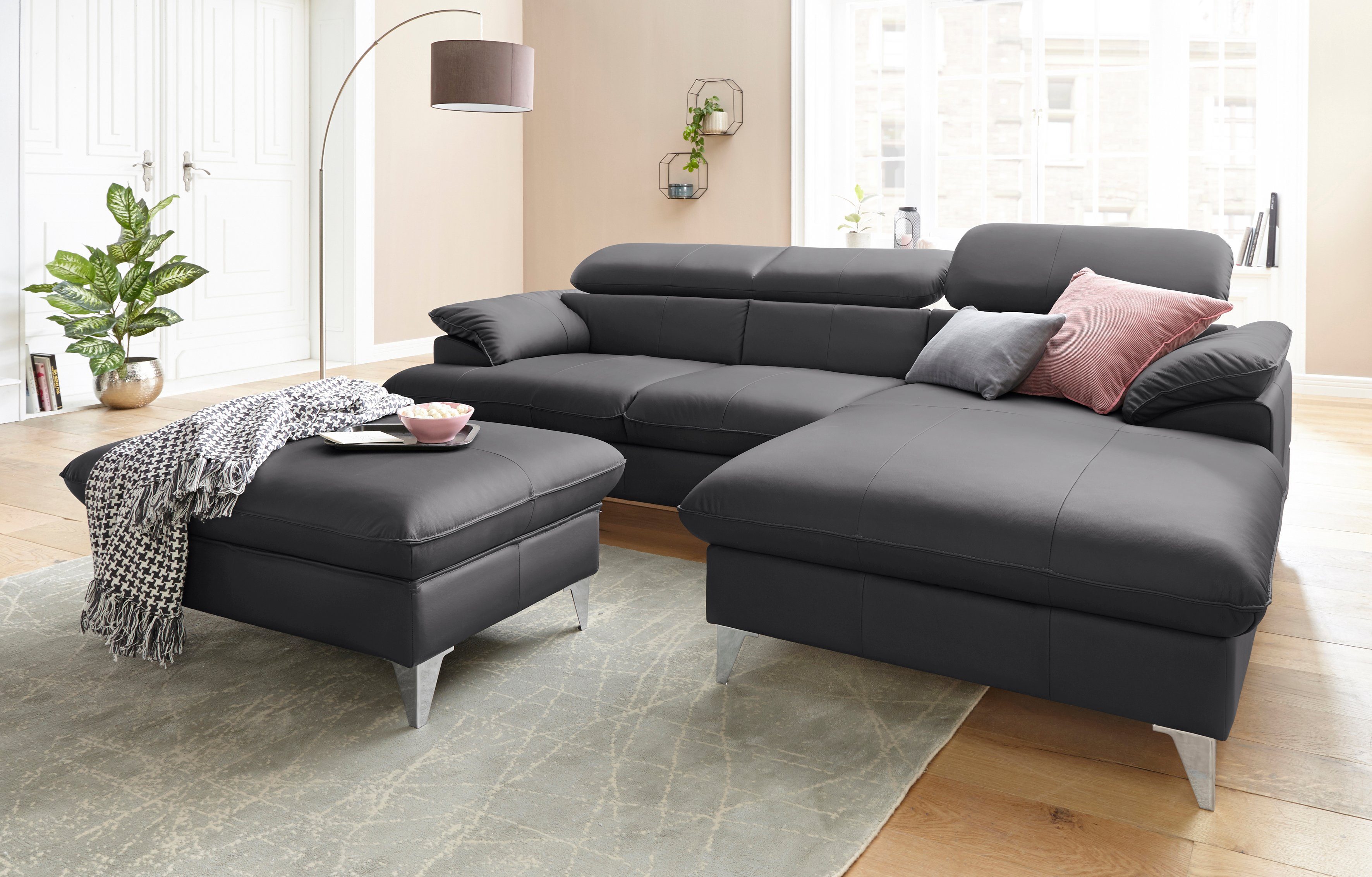 COTTA Polstergarnitur "Caluso L-Form", (2 tlg.), Set bestehend aus: Ecksofa günstig online kaufen