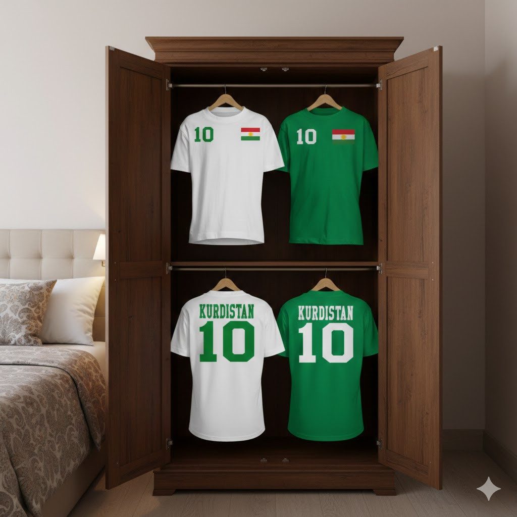 T-Shirt Kinder Kurdistan Fan Sport Trikot Fußball Weltmeister Meister WM