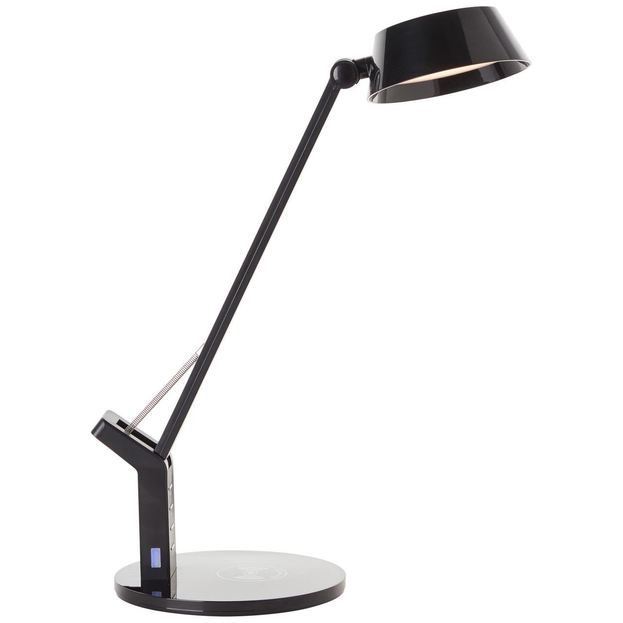 Brilliant Tischleuchte Kaila, 3100-6100K, Lampe, Kaila LED Tischleuchte mit Induktionsladeschale schwarz, 1x LED | Tischlampen