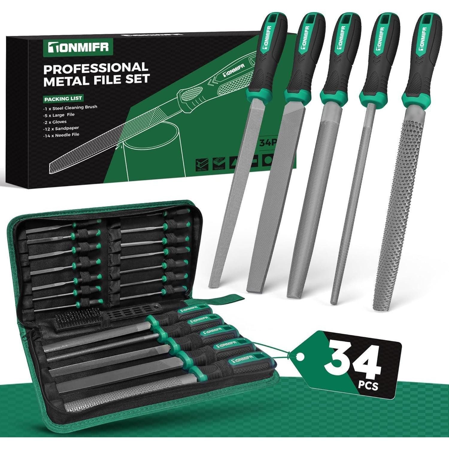 LuxusKollektion Werkstattfeile Metallfeilen-Set 5 Formen gehärteter Stahl 320 mm Zubehör, (1 St)