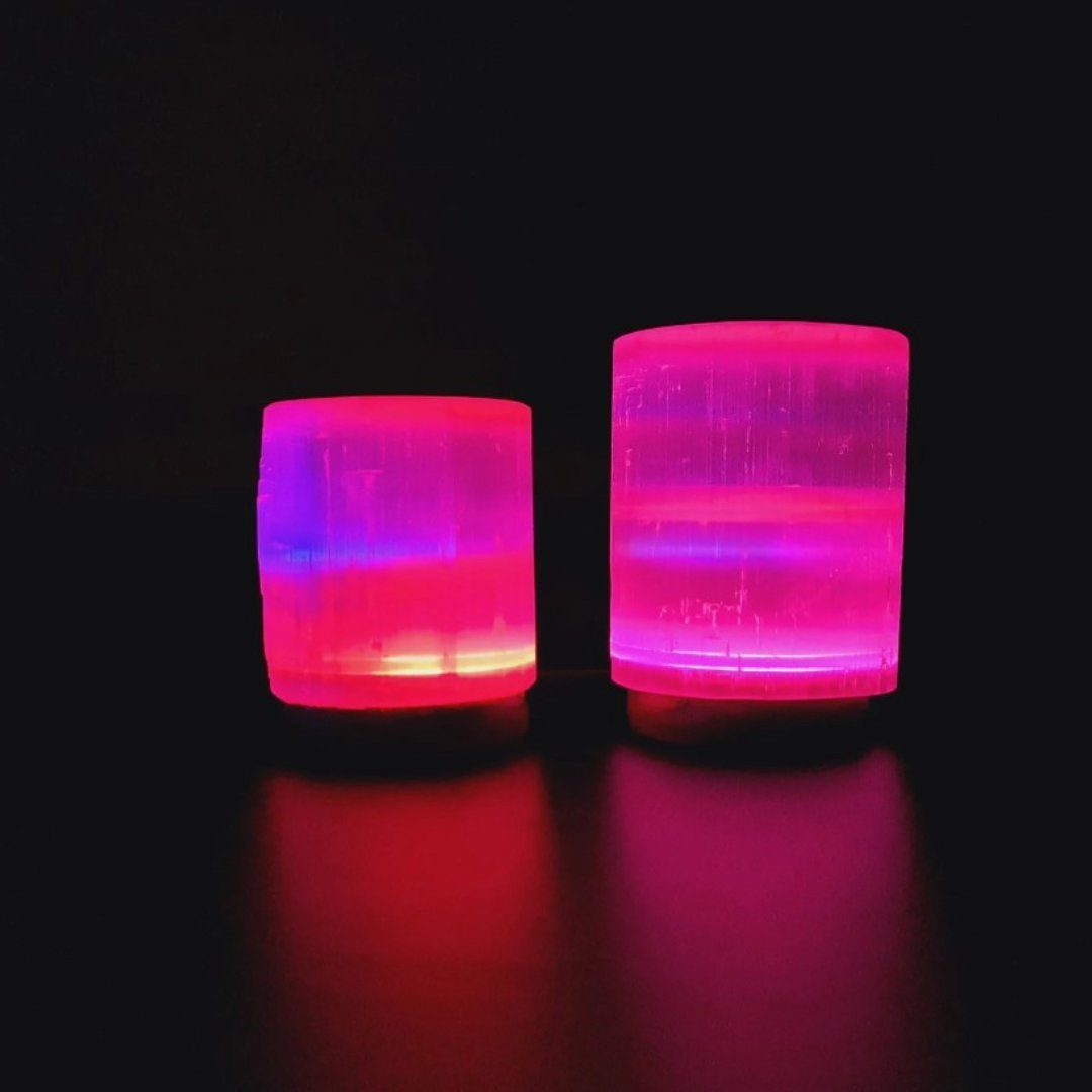 Heimtex LED Nachttischlampe Selenite Farbwechsel Lampe Turm lampe tischleuchte Kristall Tischlampe | Tischlampen