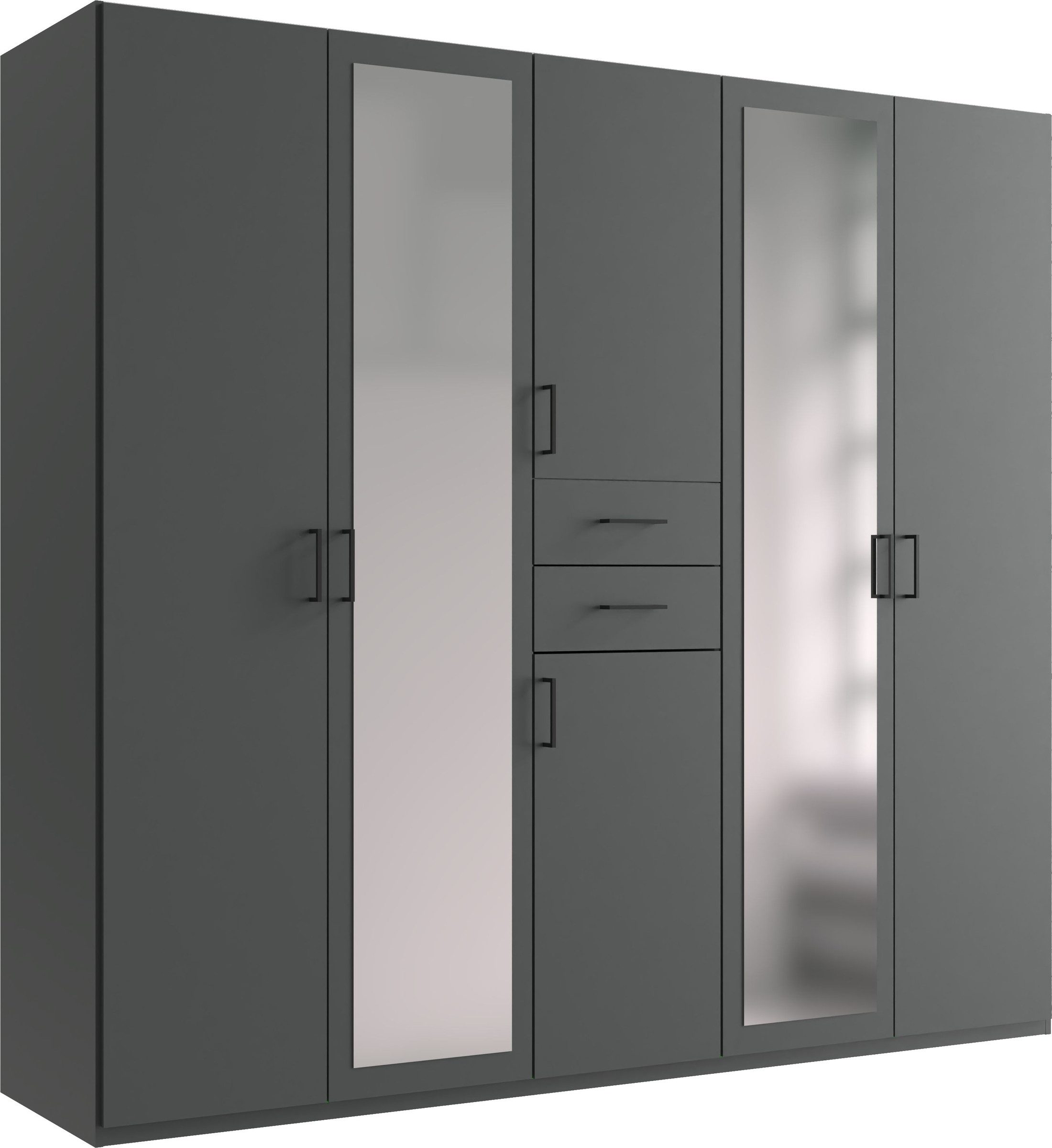 freiraum Drehtürenschrank Dillingen in GRAPHIT - 225x208x58cm (BxHxT)