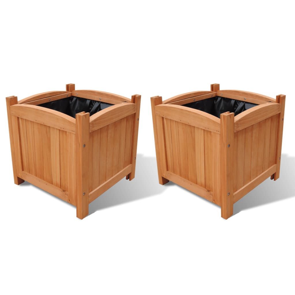 Pflanzkübel Pflanzkübel Blumenkübel Pflanzcontainer Pflanzgefäße 30x30x30 cm 2 Stk