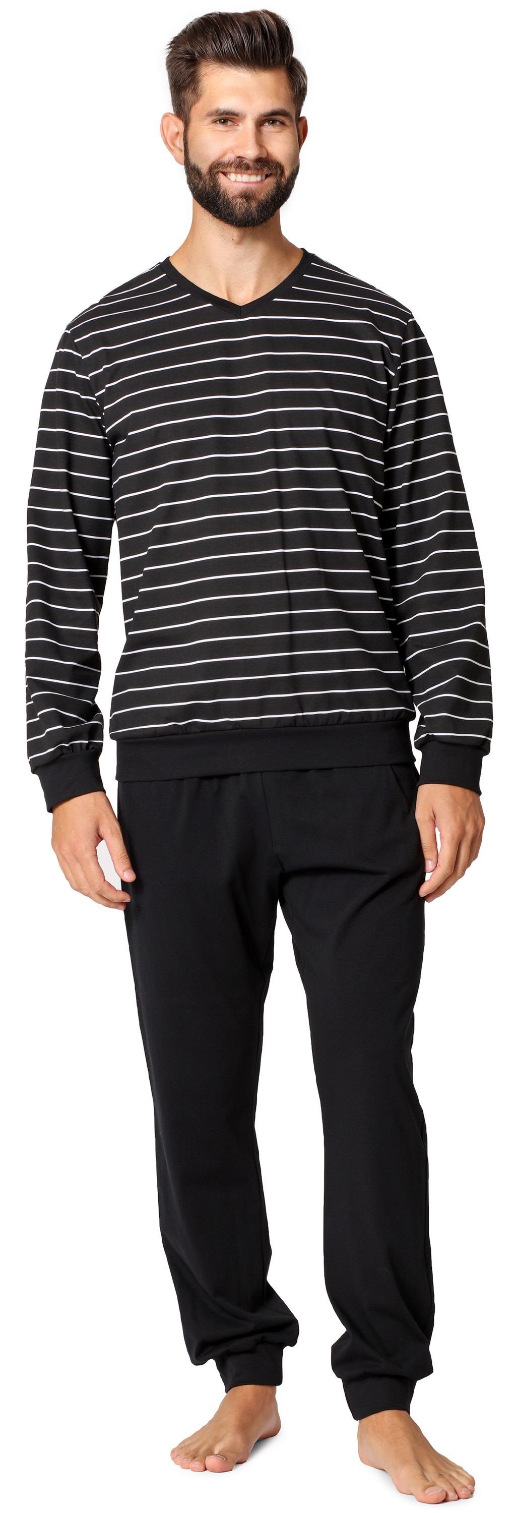 Ladeheid Schlafanzug Herren Schlafanzug aus Baumwolle LA40-220 günstig online kaufen