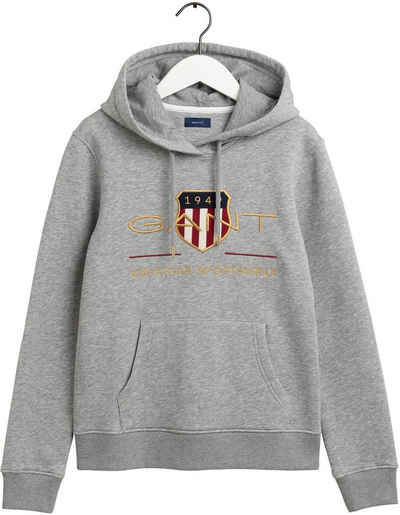 Gant Sweatshirt »Archive Shield Sweat Hoodie« mit schöner Logo-Stickerei vorne