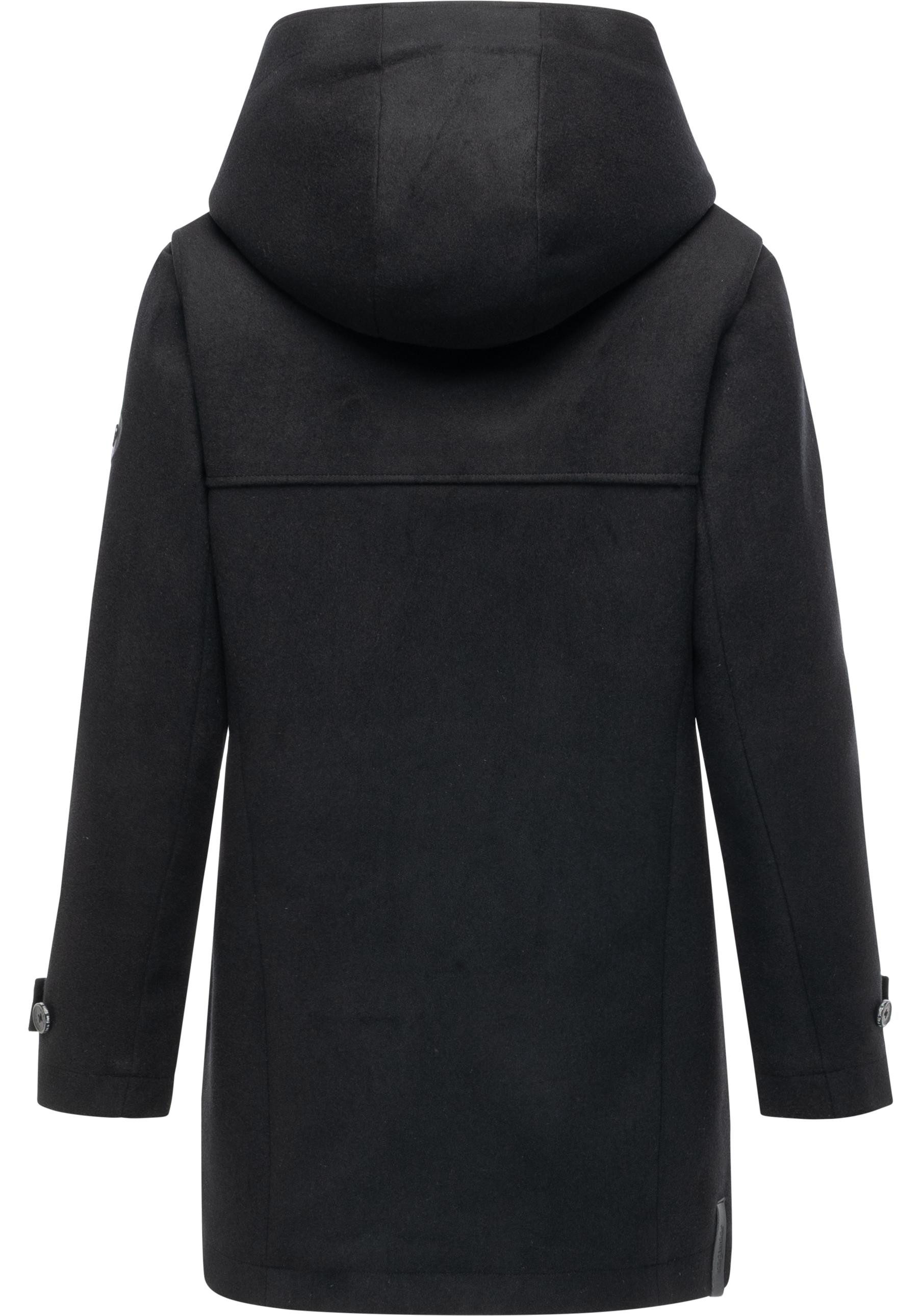 Ragwear Wintermantel Duffina YOUMODO warmer Mantel mit Knopfleiste