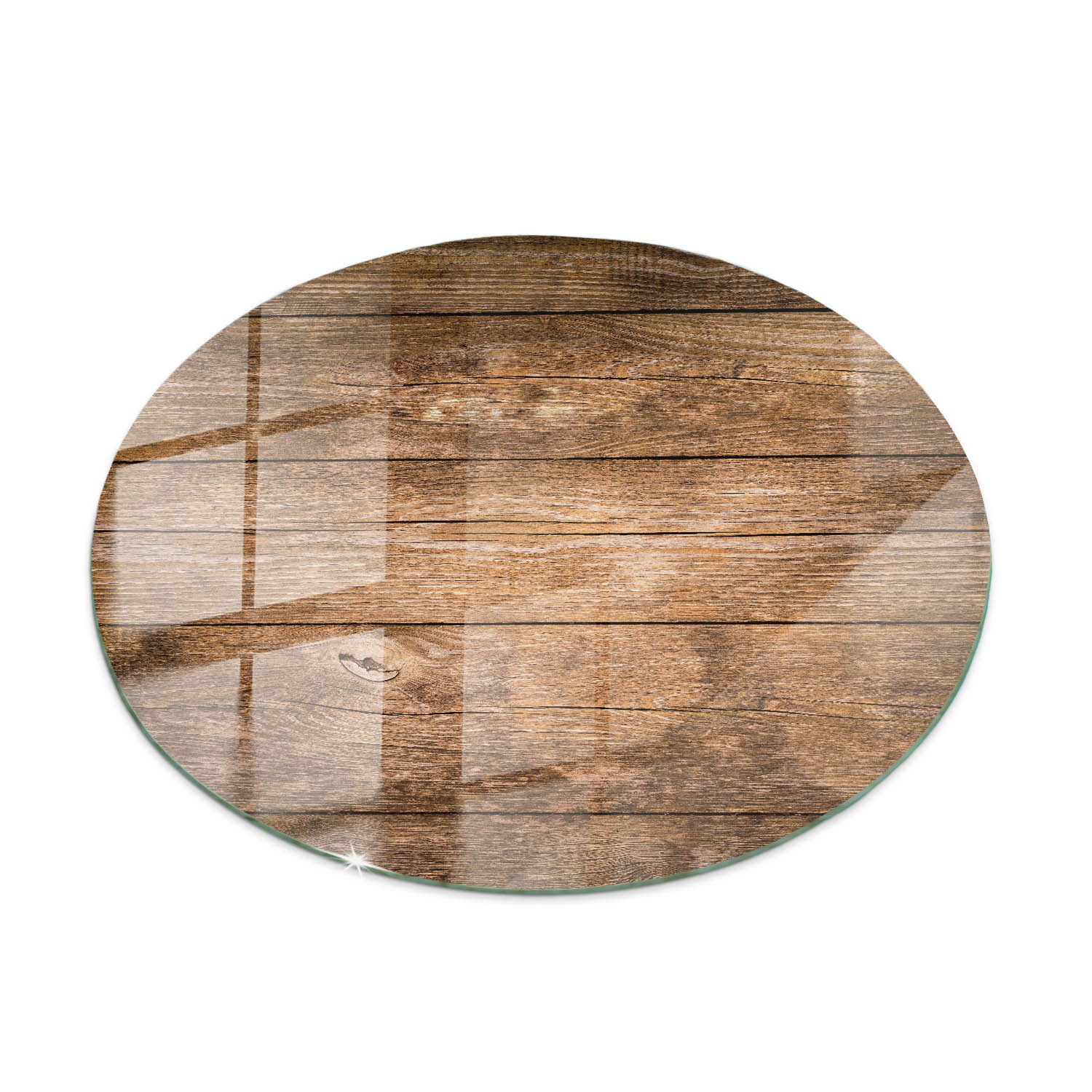 Tulup Tischplatte Bodenplatte Glas Die Struktur von Holzbrettern Tischplatte aus Glas