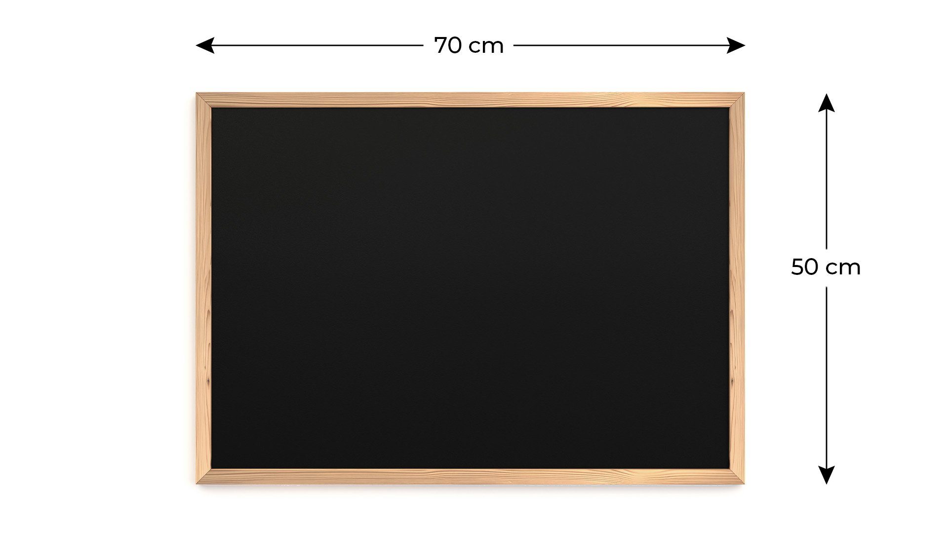 ALLboards Wandtafel Schwarze Kreidetafel, ECO-Holzrahmen günstig online kaufen