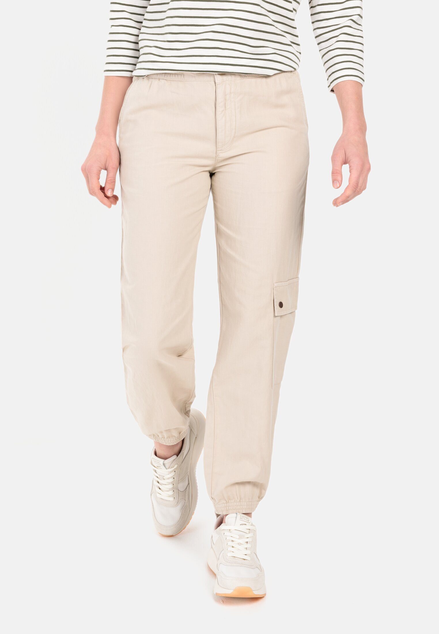 Cargohose aus einem Baumwoll-Leinenmix