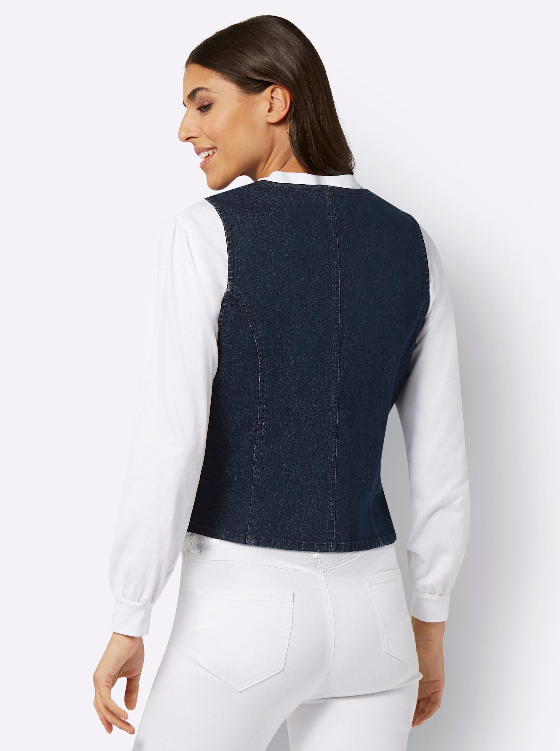 Sieh an! Jerseyweste Jeansweste günstig online kaufen