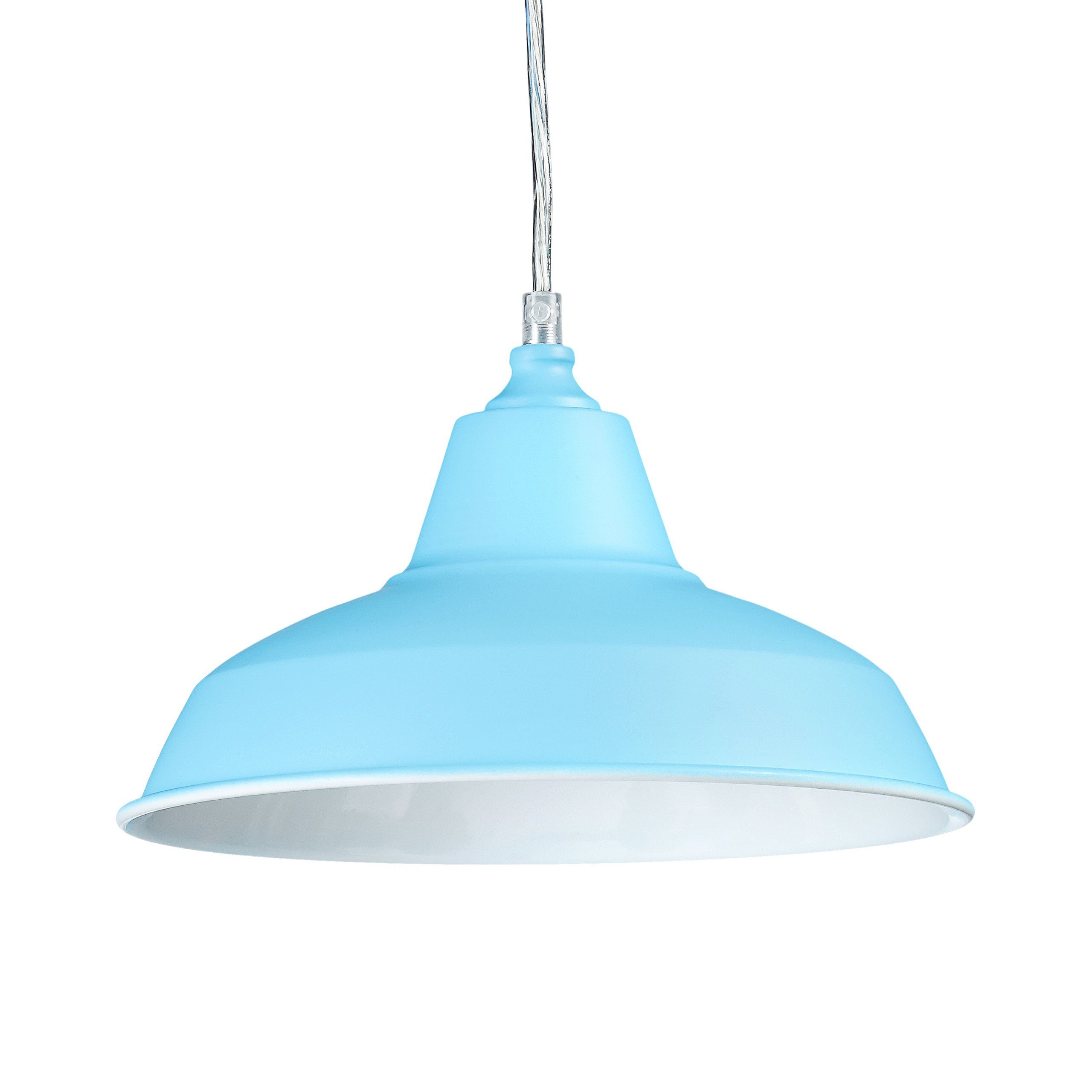 relaxdays Pendelleuchte Industrie klei, Hellblau. Reduzierter Preis € 14,99. Unverbindliche Preisempfehlung € 29,99