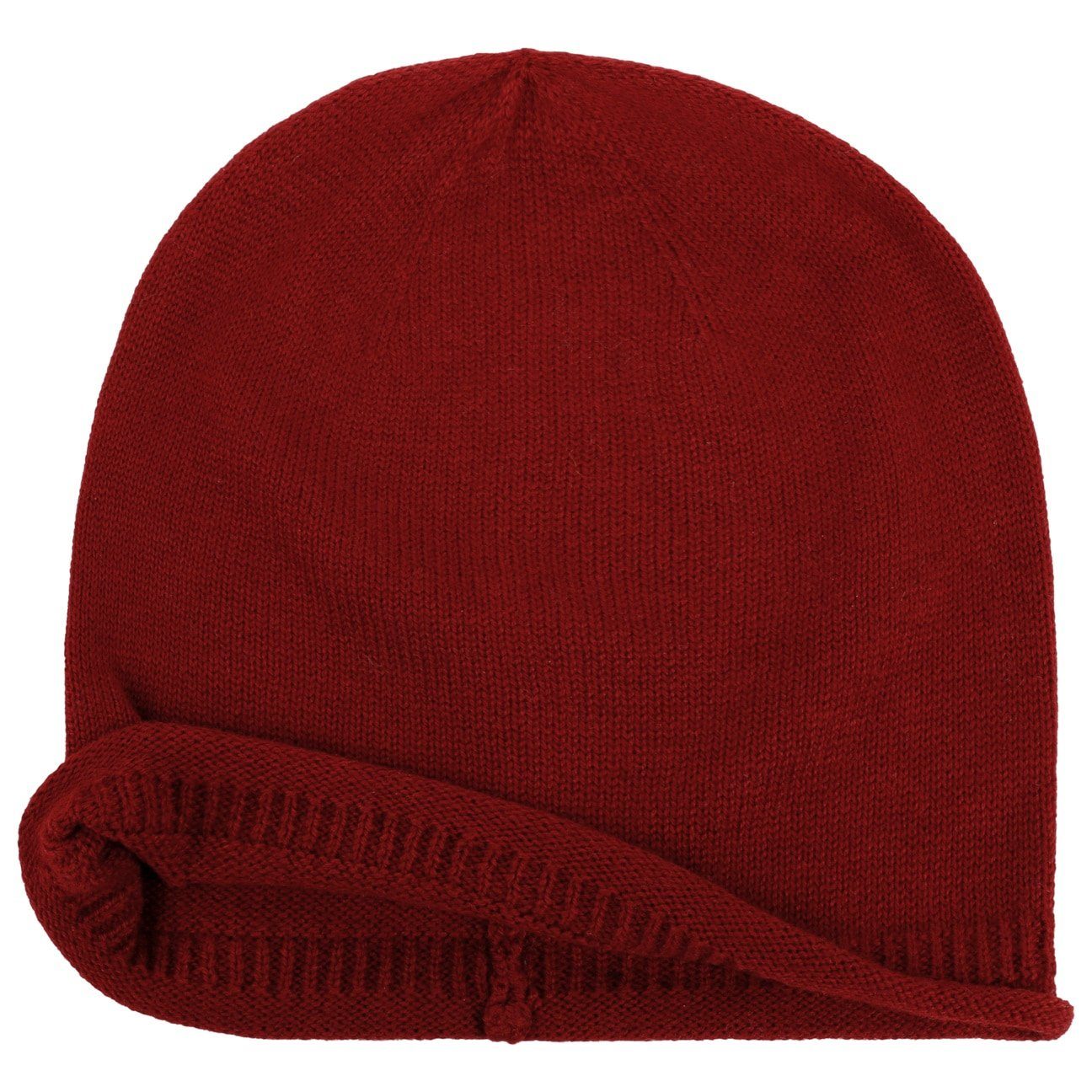 (1-St) Strickmütze dunkelrot Beanie Seeberger Oversize