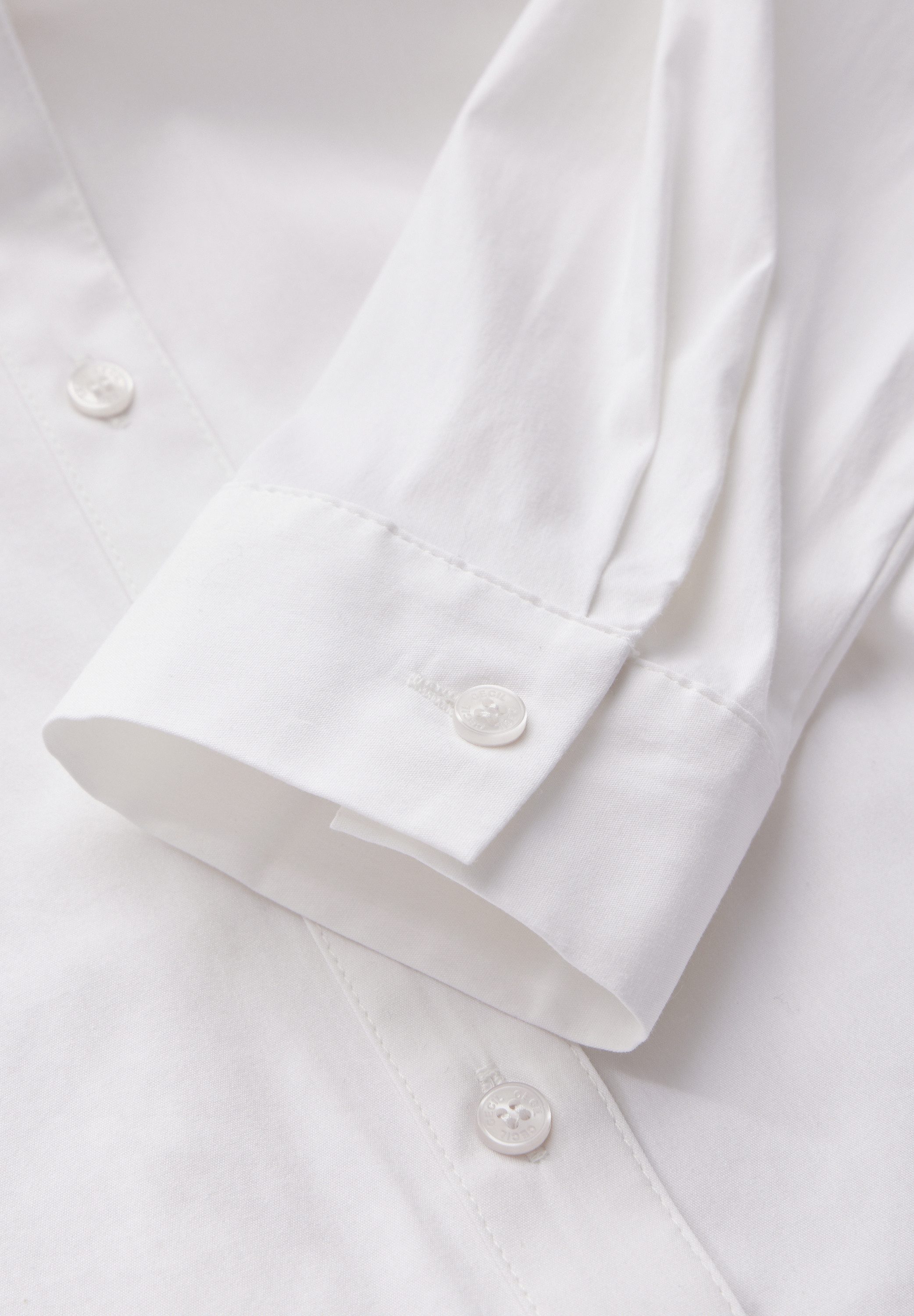 CECIL Langarmbluse im soften Baumwoll-Mix