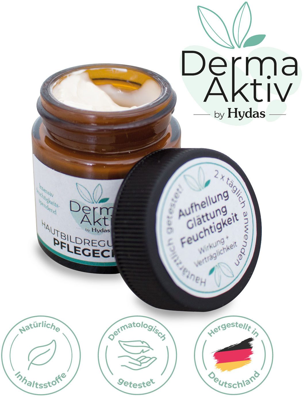 Hydas Gesichtspflege DermaAktiv Hautbildregulierende Pflegecreme, Reduzierung von Pigment- und Altersflecken, fördert den Hautzellschutz