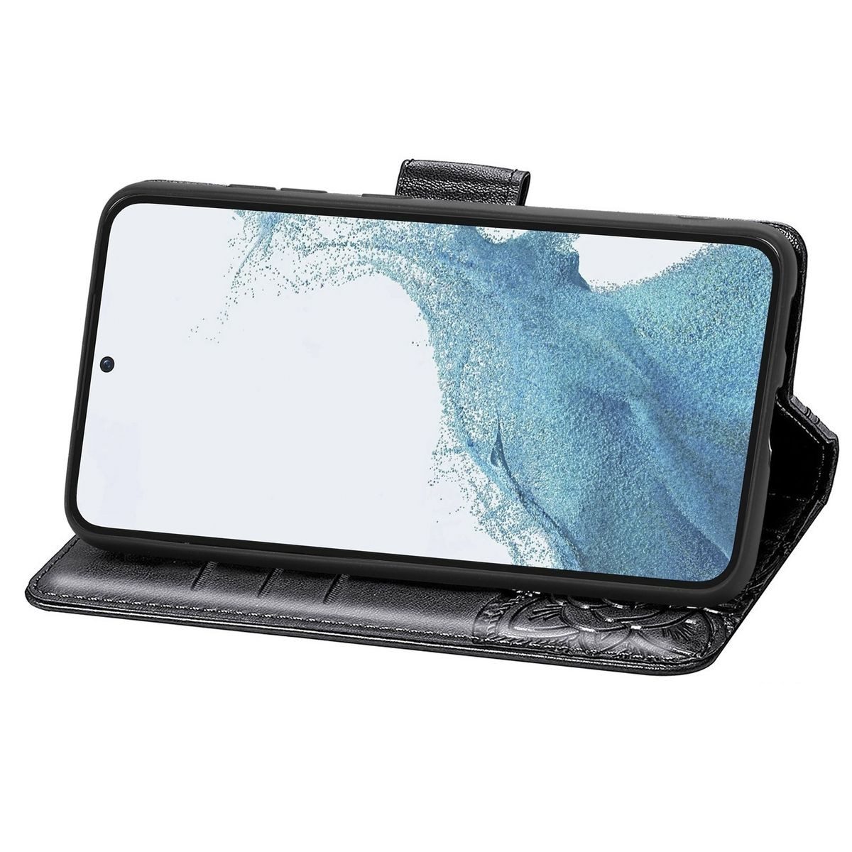 König Design Handyhülle Samsung Galaxy S23, Schutzhülle Schutztasche Case Cover Etuis Wallet Klapptasche Bookstyle