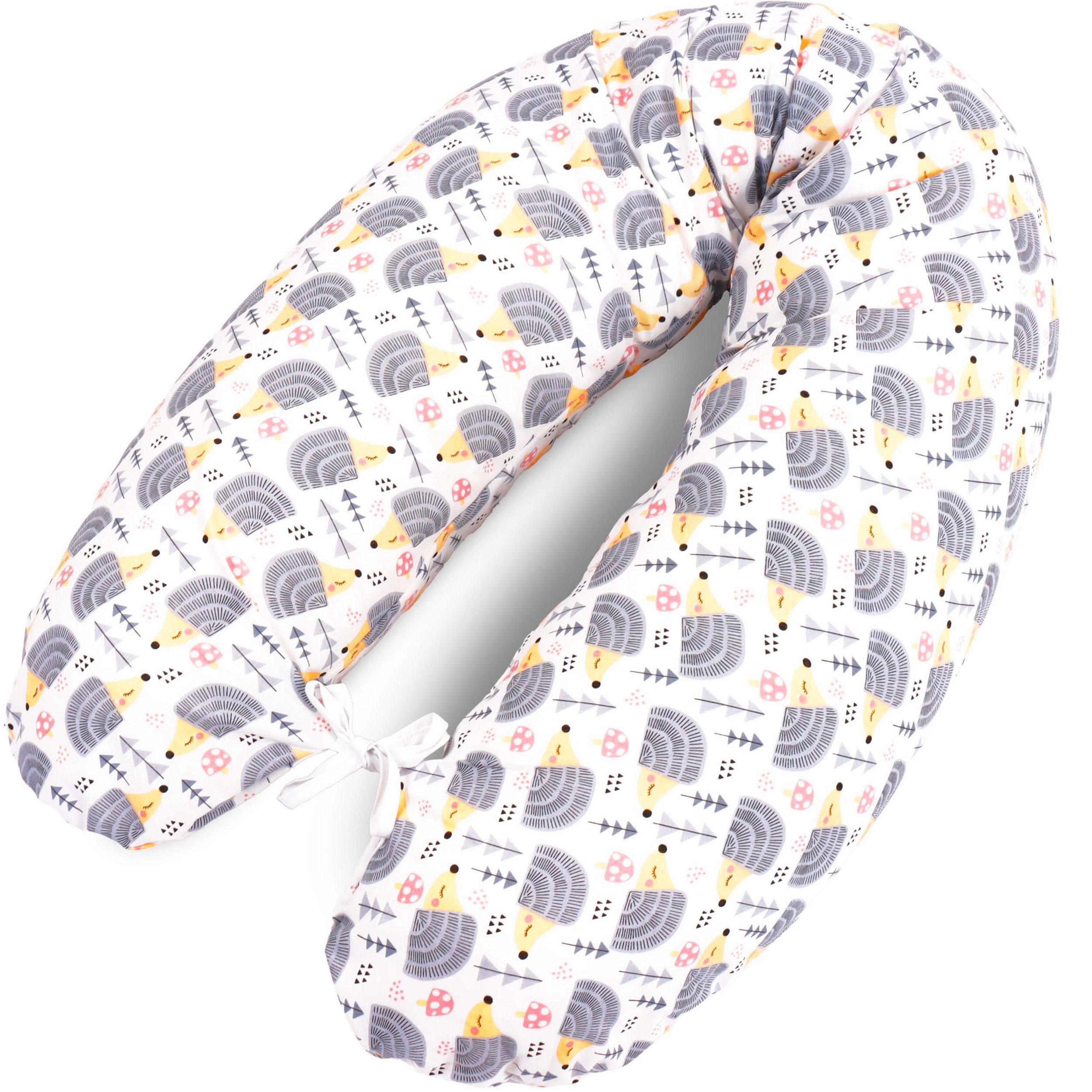 Amilian Stillkissen XXL 170 cm - Schwangerschaftskissen & Seitenschläferkissen mit Bezug, - Lagerungskissen - Nursing Pillow - Pregnancy Pillow, mit Füllung, Schlafkissen für Seitenlage - Körperkissen