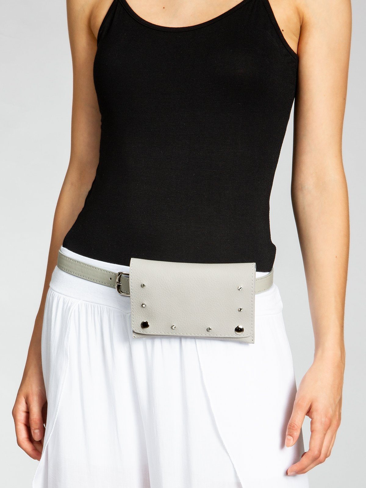 Caspar Gürteltasche TS1063 kleine elegante Damen Tasche mit Gürtel