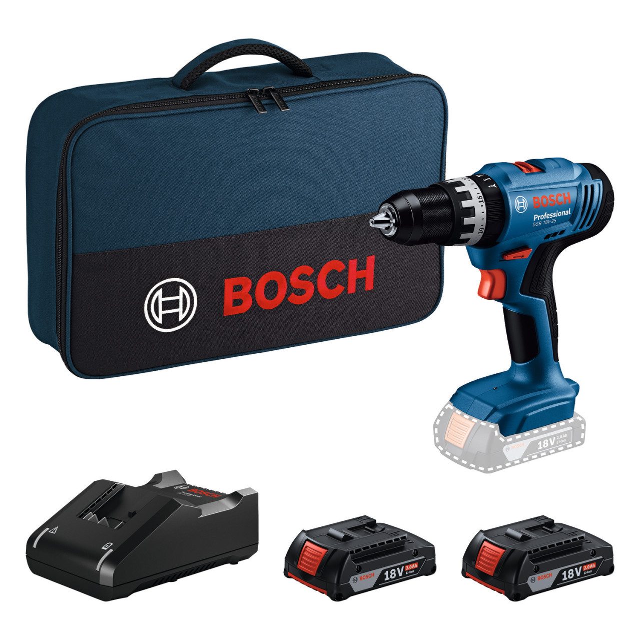 BOSCH Akku-Bohrschrauber Bosch Professional Akku-Bohrschrauber GSB 18V-25