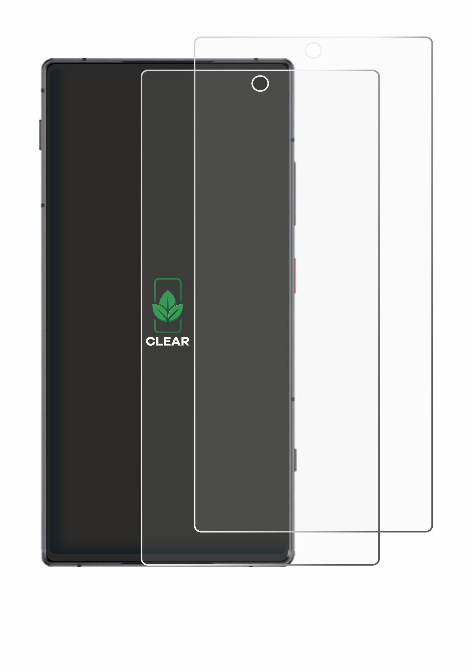ScreenLeaf Displayschutzfolie Schutzfolie für ZTE Nubia Z70S Ultra, 2 Stück, Displayschutz Schutz Folie Klar Transparent