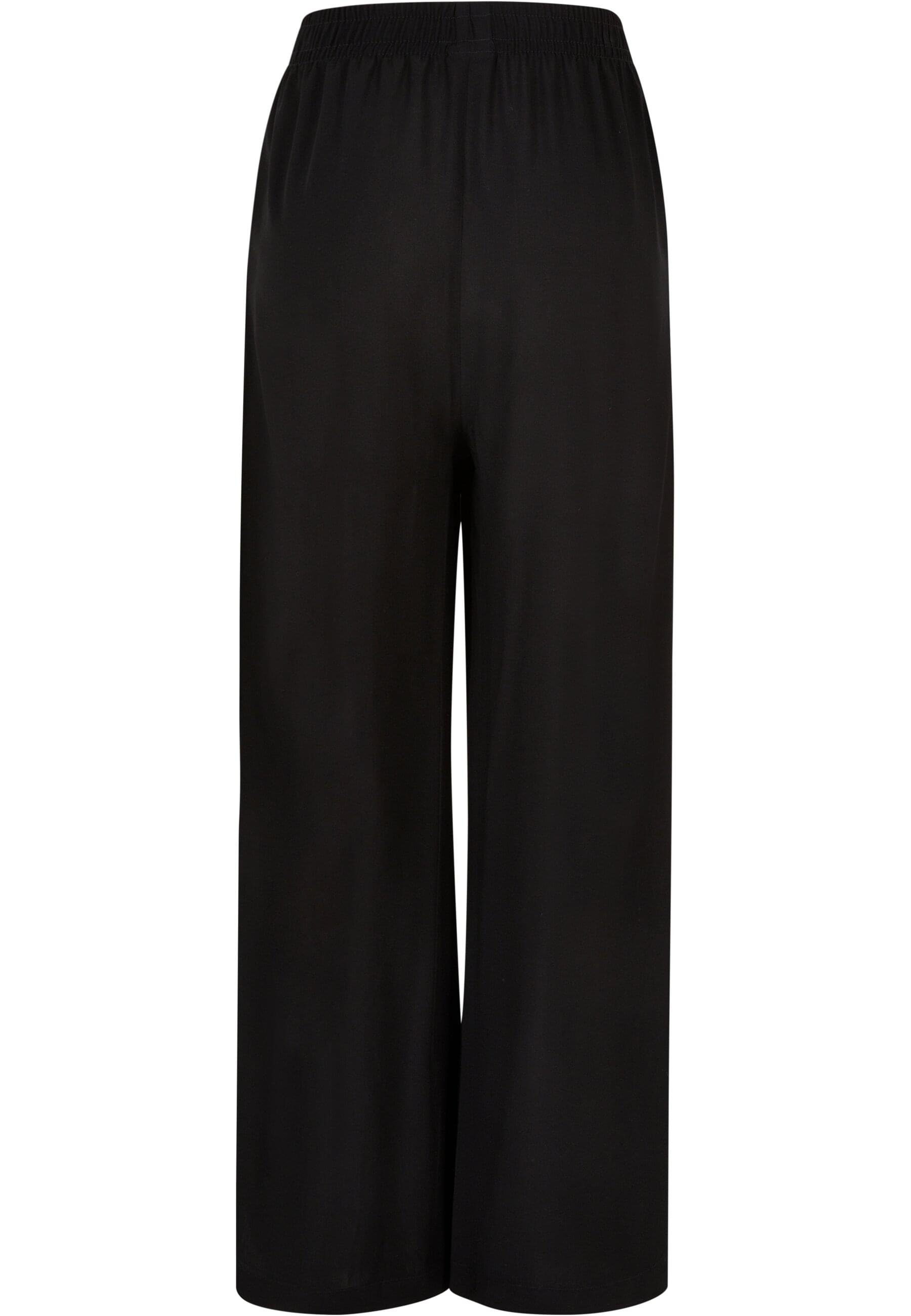 URBAN CLASSICS Stoffhose Urban Classics Damen Ladies Wide Leg Viscose Pants günstig online kaufen