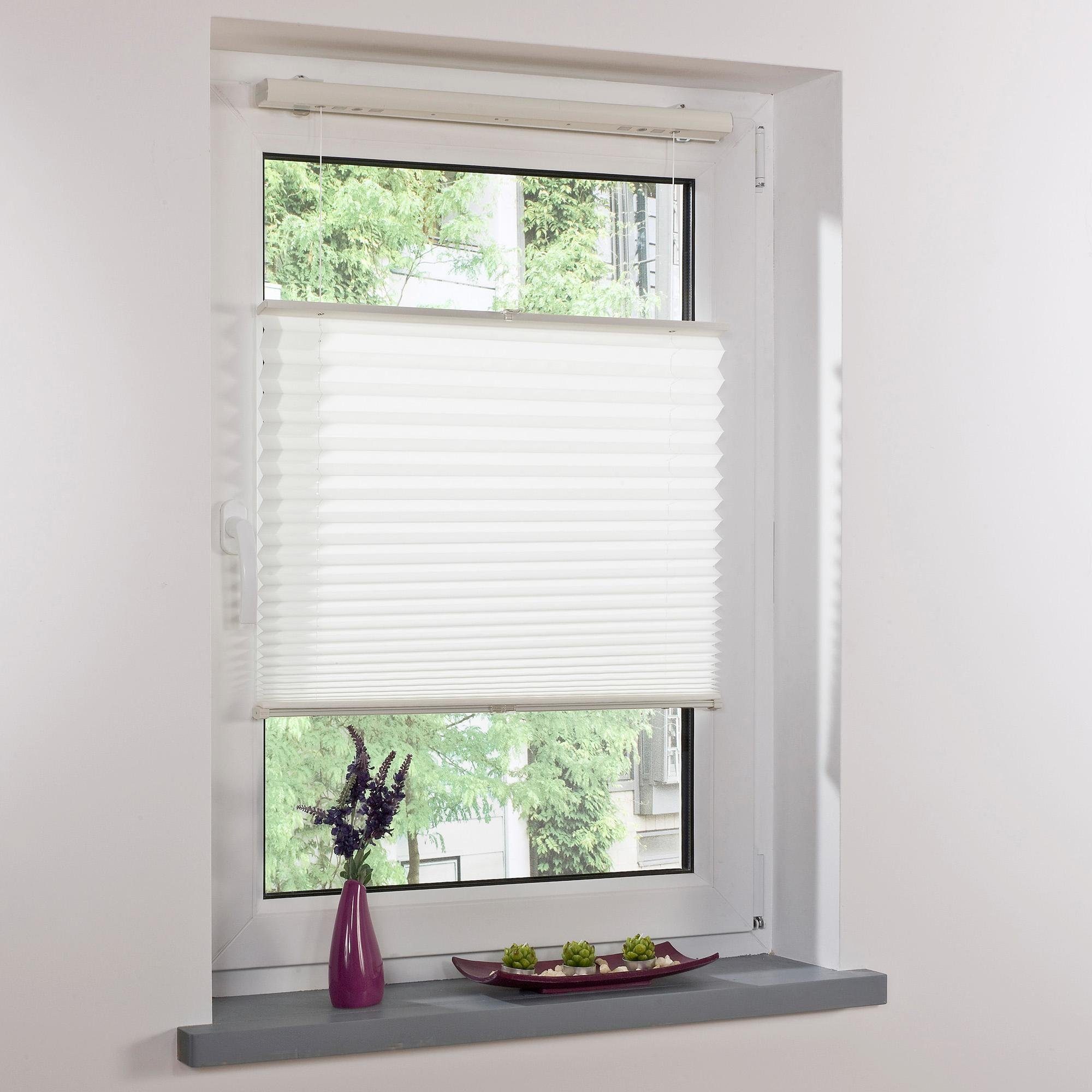 Liedeco Jalousie, ohne Bohren, freihängend, Faltenstore, Lichtschutz