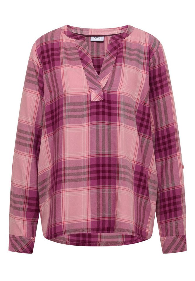 CECIL Hemdbluse Check Blouse