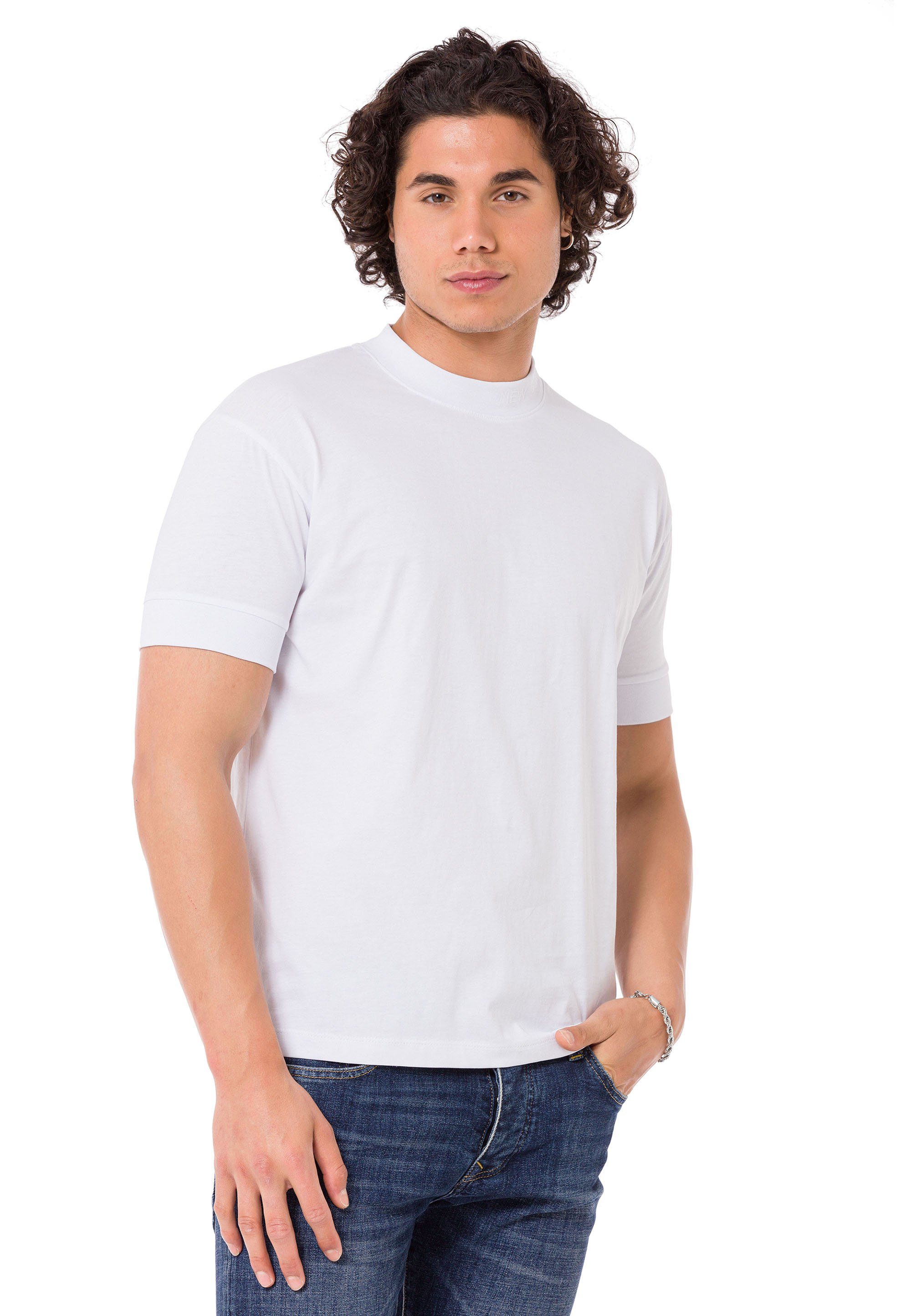 RedBridge T-Shirt Widnes mit Logo-Bestickung weiß