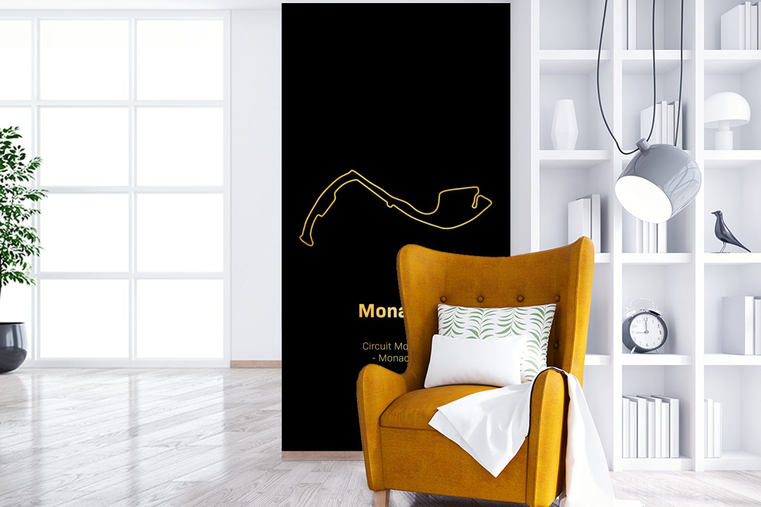 Monaco für Matt, (2 - bedruckt, Rennstrecke, St), Küche, Vliestapete Formel Fototapete Wohnzimmer 1 MuchoWow Fototapete Schlafzimmer -