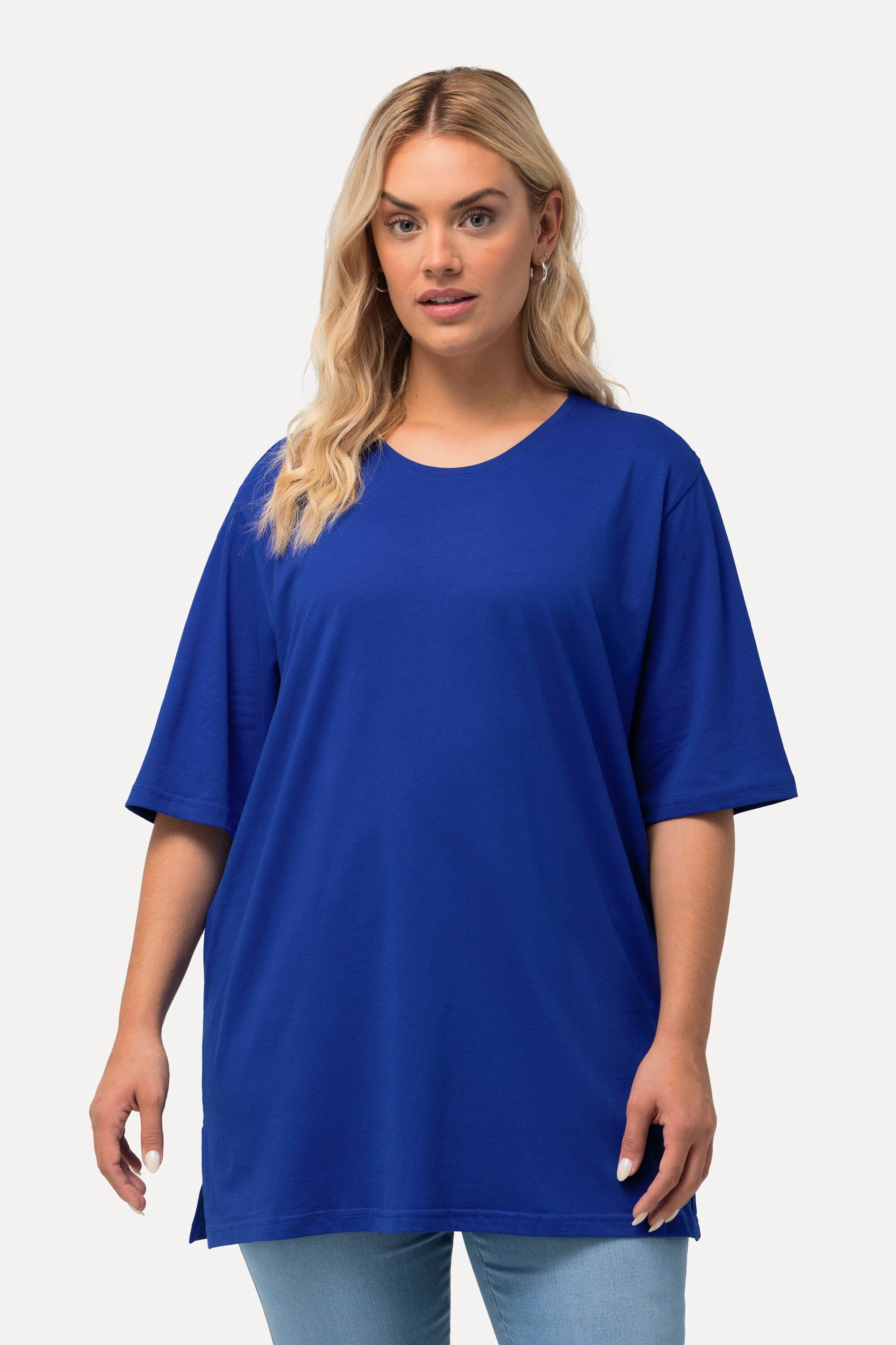 Ulla Popken T-Shirt T-Shirt Rundhalsausschnitt Relaxed günstig online kaufen
