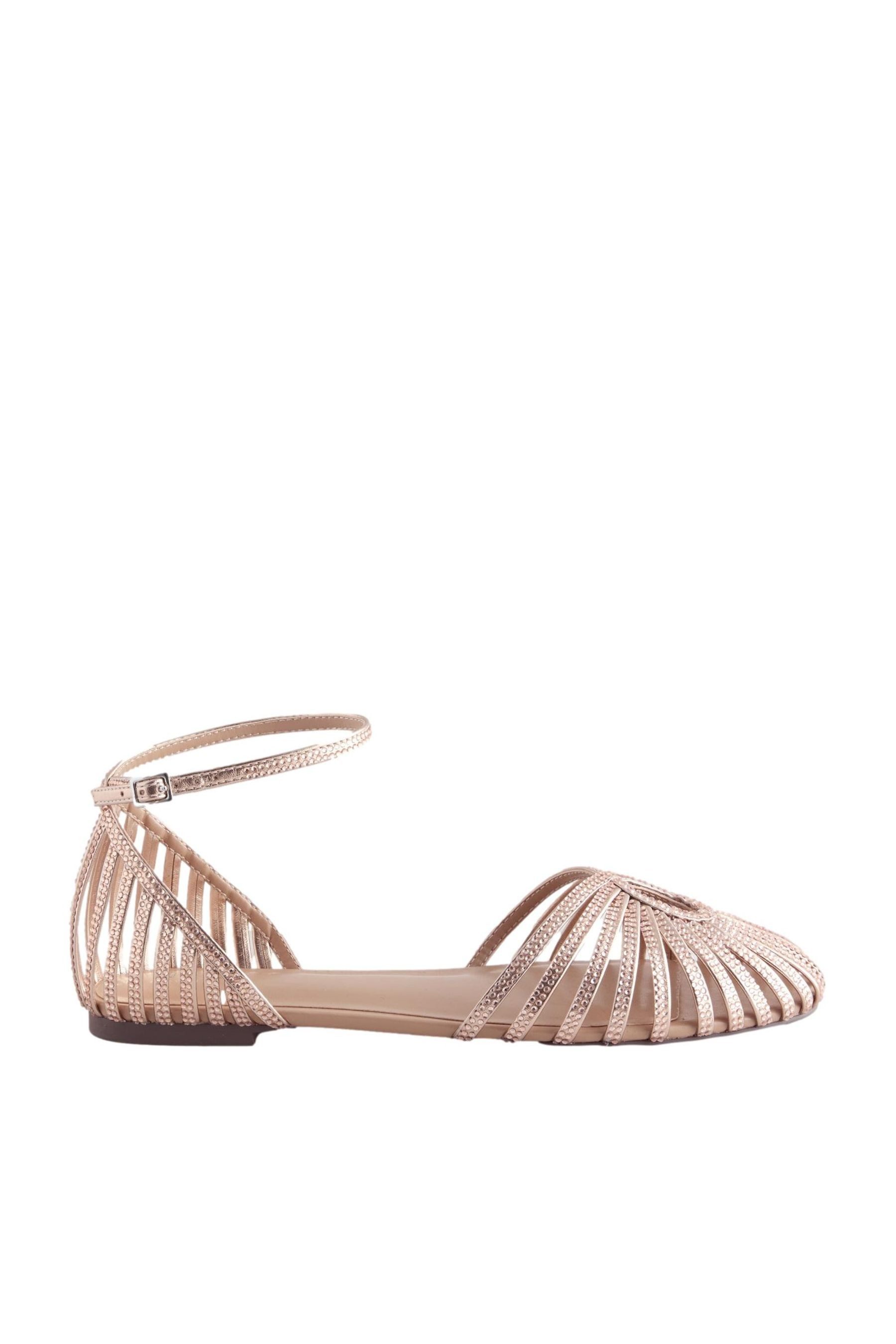 Next Forever Comfort® flache Glitzer-Schuhe Riemchensandale (1-tlg)