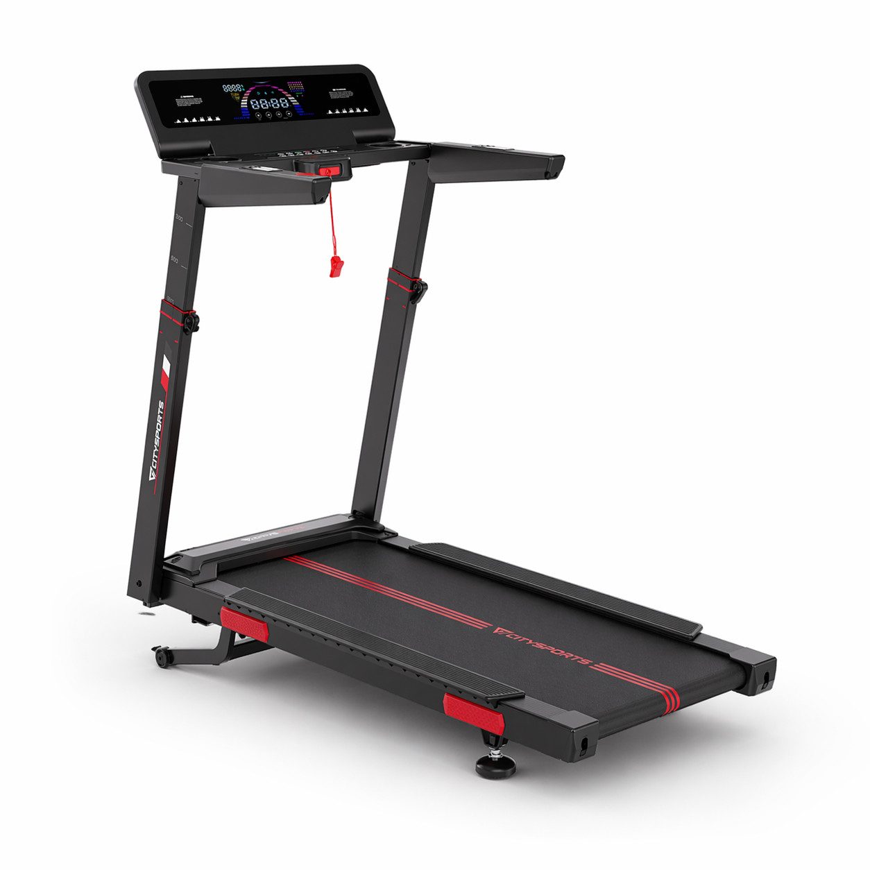CITYSPORTS Laufband Laufband für zu Hause, Elektrischer Winkellift 15 St. mit Bosch motor, 50*135cm Laufbereich . Armlehnenhöhe in 4 Stufen verstellbar