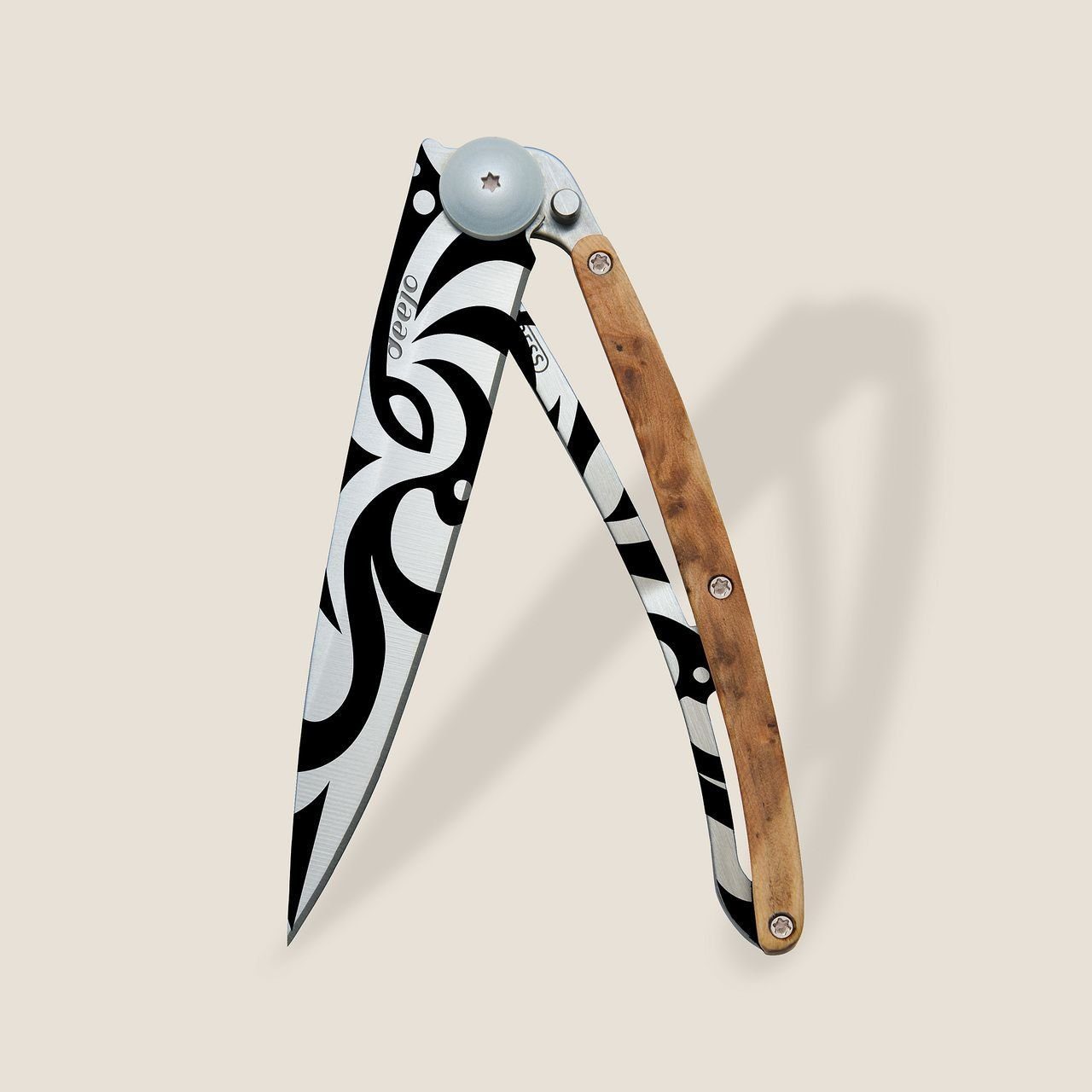 Deejo Taschenmesser - Messer - Deejo Serrated 37g, Wacholderholz