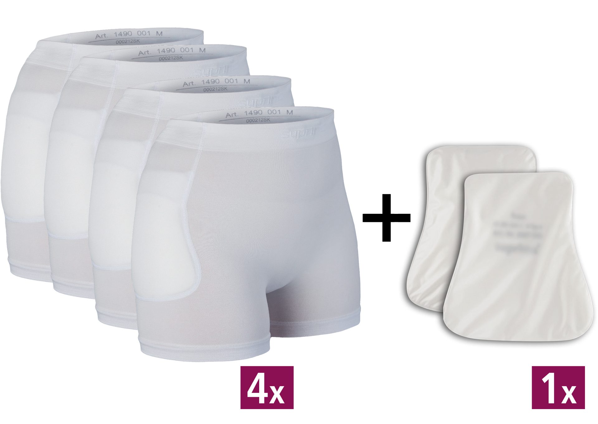Hüftschutz Hüftschutz Set6 4x Slip1490 + 1x 2008