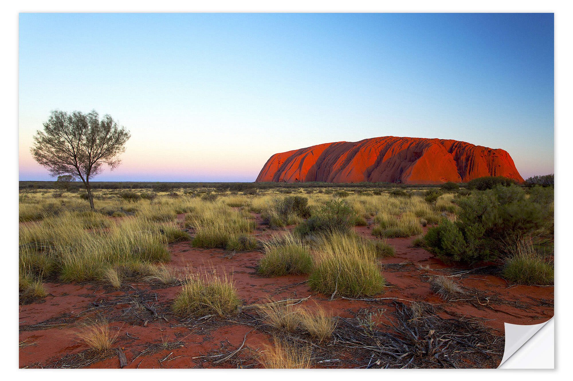 Posterlounge Wandfolie Ian Trower, Uluru, Australien, Fotografie
