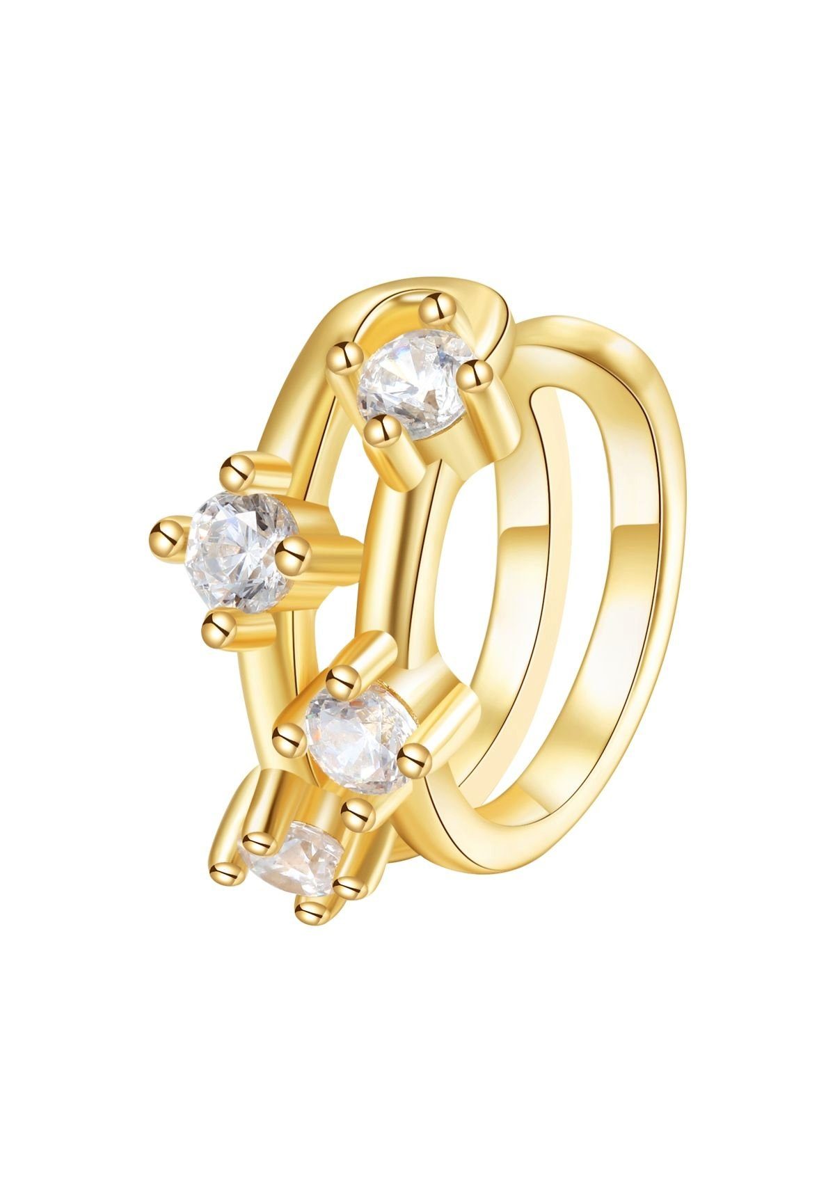 Ohrklemme Silber Band, Ear Cuff Ohrring Zirkonia ohne Loch